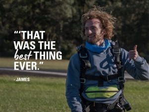 在skydive australia体验首次双人跳伞